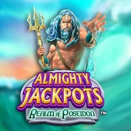 Almighty Jackpots – Realm of Poseidon slot logo by Novomatic at Winnita casino