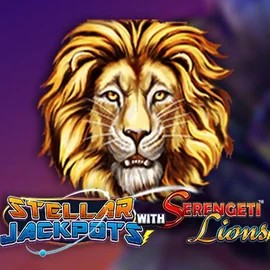 Stellar Jackpots with Serengeti Lions online game logo by Lightning Box Game on winitacasino.de